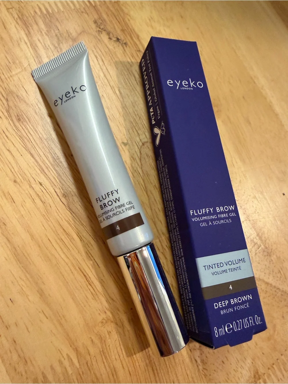 Eyeko Fluffy Brow Tinted Volume Gel in Deep Brown